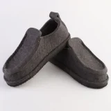 Валенки шитые женские "Валеши-мокасины 5331" с подошвой ЭВА, графит - фото 4