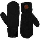 Варежки Brugge, черные - фото 3