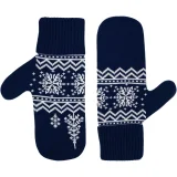 Варежки Elnik, синие с молочно-белым - фото 2