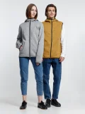 Жилет с капюшоном унисекс Gotland, горчичный - фото 11