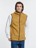 Жилет с капюшоном унисекс Gotland, горчичный - фото 7