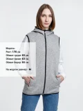 Жилет с капюшоном унисекс Gotland, серый - фото 11