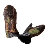 Варежки камуфлированные меховые oxford лес - фото 2