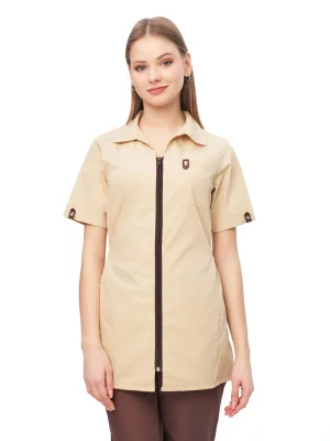 Костюм женский "Глория 2" бежевый с коричневым СКИДКА 20%