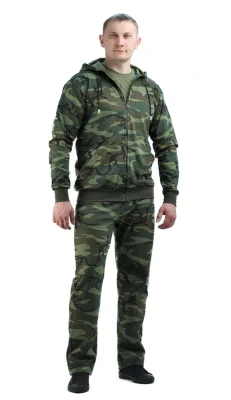 Костюм трикотажный "ТИР" футер кмф (куртка + брюки 100%х/б) РАСПРОДАЖА 20%