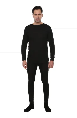 Термобельё Лимес для средней активности, кальсоны и рубашка, черное РАСПРОДАЖА 20%