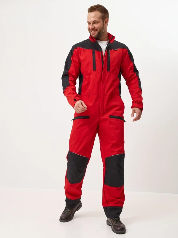Комбинезон Орион (тк.35% хлопок, 65% пэ), красный