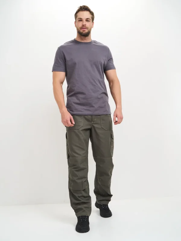 Брюки Канзас (тк.100% хлопок), хаки