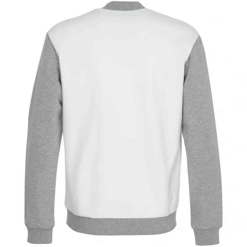 Бомбер College, молочно-белый