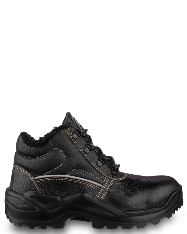 Ботинки кожаные утепленные СТИКС ПУ, металлический подносок