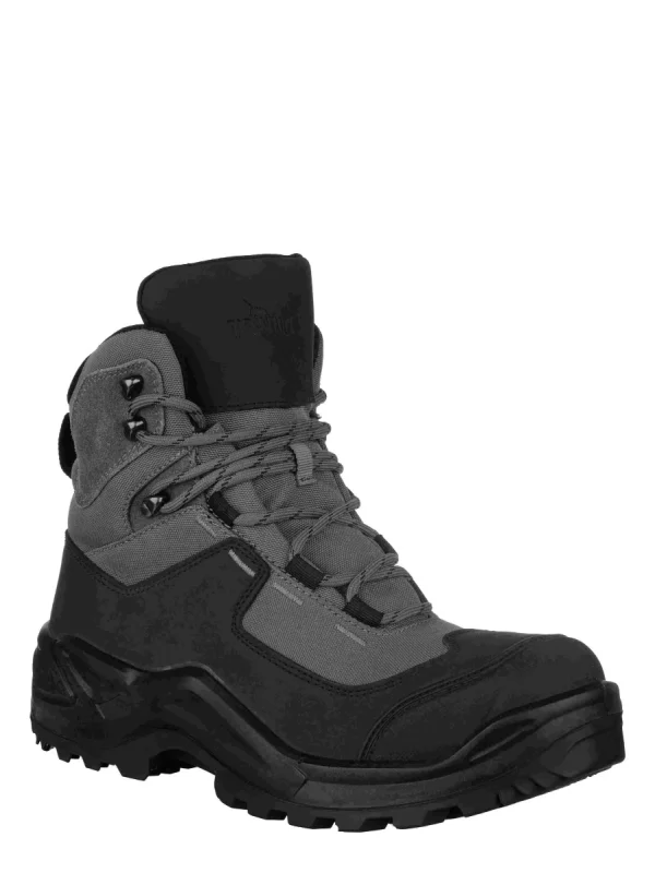 Ботинки тактические "КАРАКУРТ" цвет: черный/серый