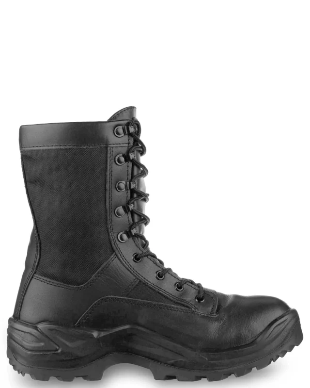 Ботинки с высокими берцами "ХОВАРД", нат.кожа/текстиль, цвет: черный NEW