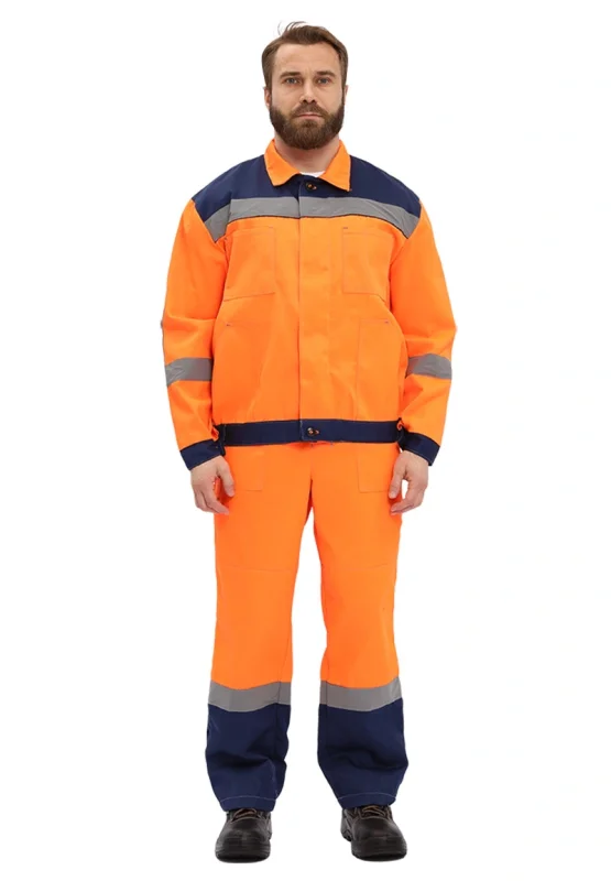 Костюм рабочий "Легион" оранжевый/т.синий