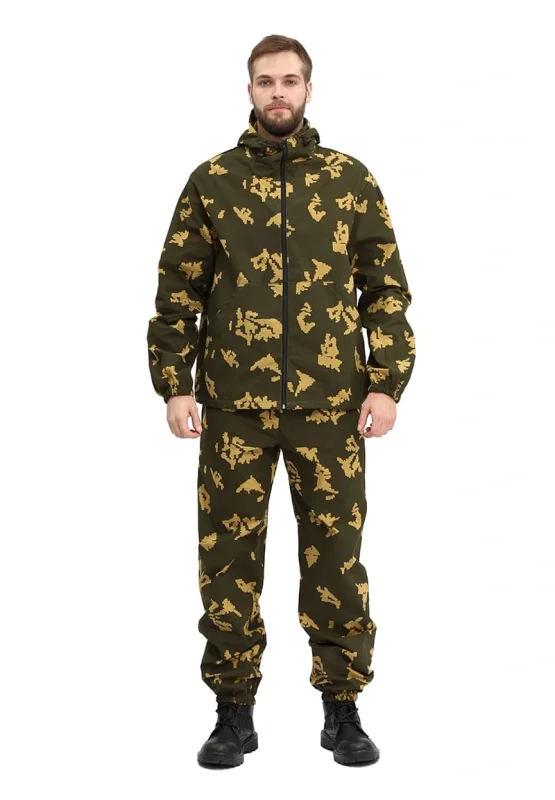 Костюм "МАСКХАЛАТ" куртка/брюки, цвет: кмф "Граница хаки", ткань: Сорочечная
