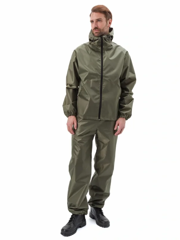 Костюм "МАСКХАЛАТ-ЛИВЕНЬ" куртка/брюки, цвет: хаки, ткань: Оксфорд 210