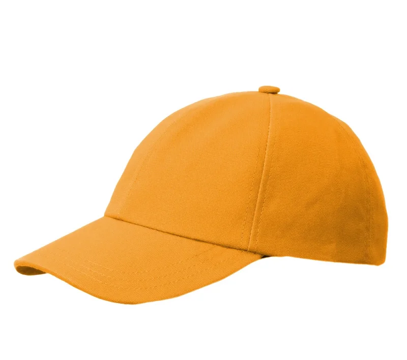 Бейсболка оранжевая с жёстким козырьком универсальная