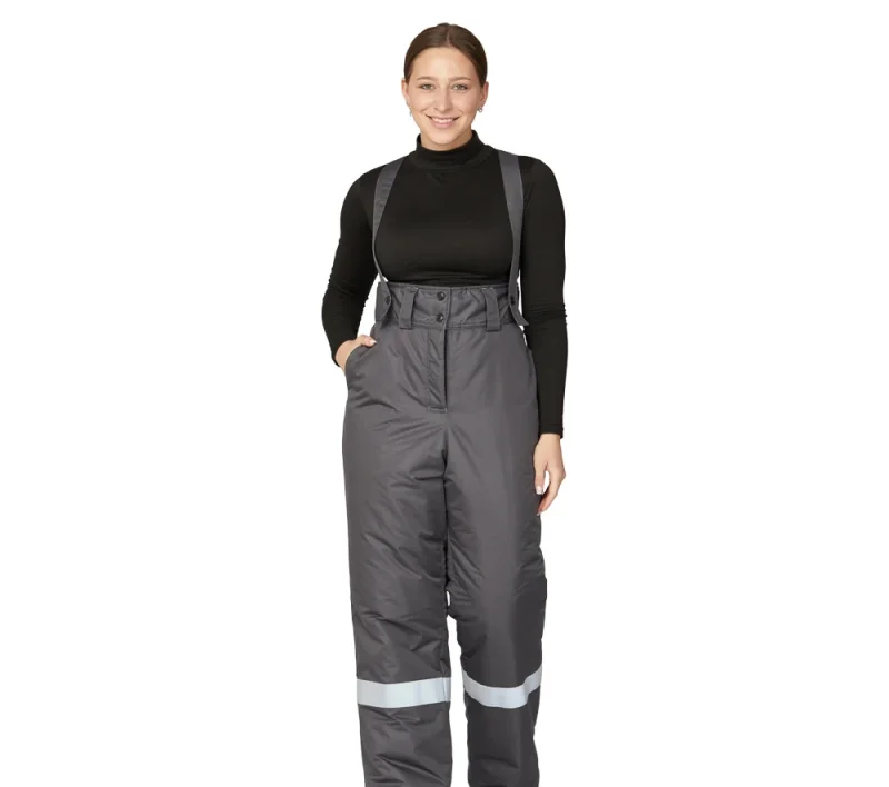 Брюки женские утеплённые "Онега" серые