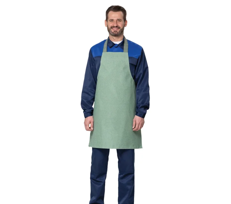 Фартук брезентовый хаки с огнестойкой пропиткой плотностью 460 г/м²