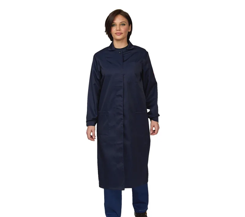 Халат кислотощелочестойкий (КЩС) женский синий