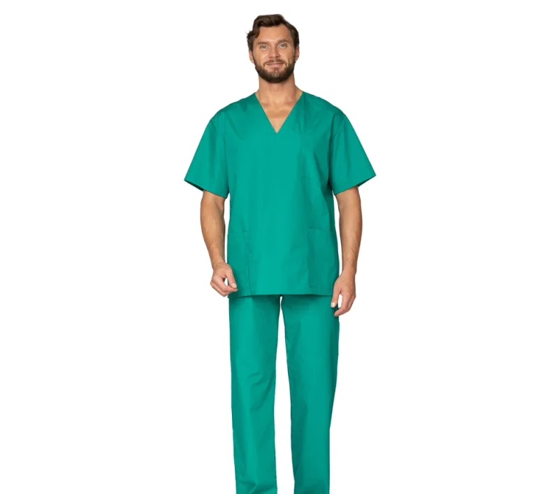 Костюм "Хирург" зелёный (блузон и брюки)