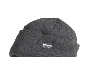 Шапка зимняя "Тинсулейт" универсальная трикотажная с подкладкой из флиса серая