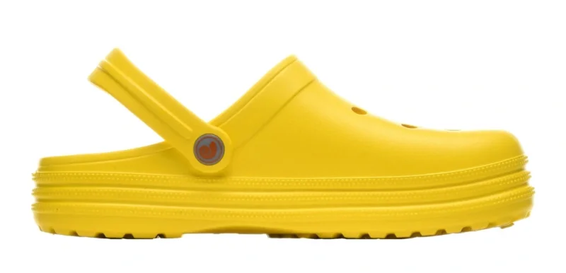 Сабо ЭВА 1335 SLAKS (SPECI.ALL) с перфорацией и ремешком, желтые