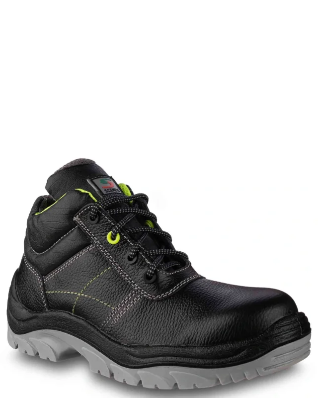 Ботинки рабочие "Неон" ПУ/ТПУ, композитный подносок, натуральная кожа