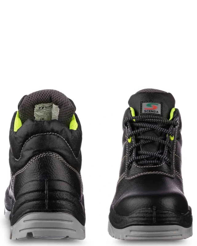 Ботинки рабочие "Неон" ПУ/ТПУ, композитный подносок, натуральная кожа