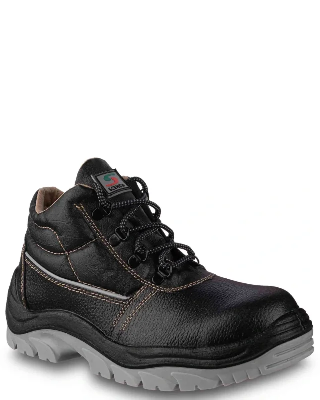 Ботинки рабочие "Редгрей" ПУ/ТПУ, металлический подносок, антипрокольная стелька, натуральная кожа