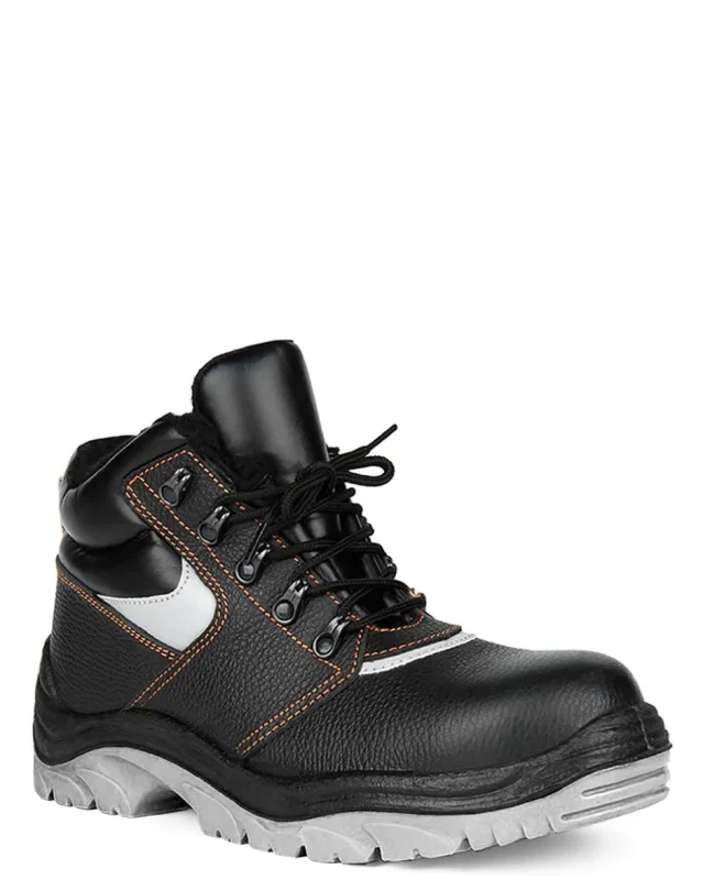 Ботинки кожаные утепленные РЕСУРС ПУ/ТПУ, металлический подносок