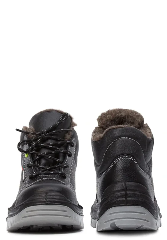 Ботинки кожаные утепленные РЕДГРЕЙ ПУ/ТПУ, металлический подносок, антипрокольная стелька