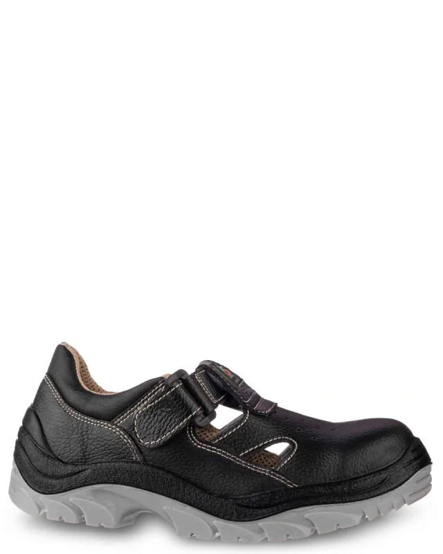 Полуботинки кожаные с перфорацией РЕДГРЕЙ ПУ/ТПУ, металлический подносок