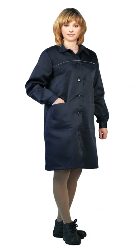 Синий женский халат Валент