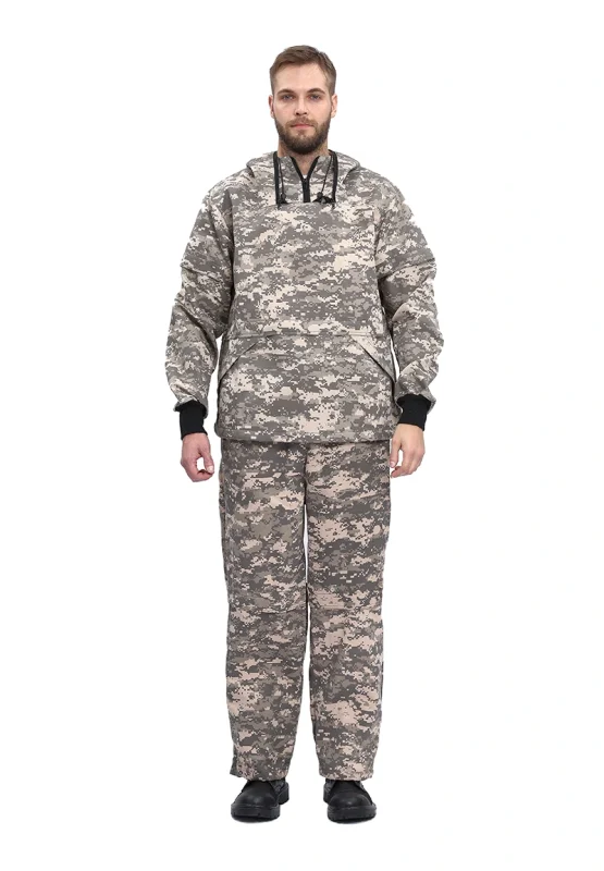 Костюм туристический ПРТНЦФ с сеткой, цвет: кмф "Цифра св.серый", ткань: Грета