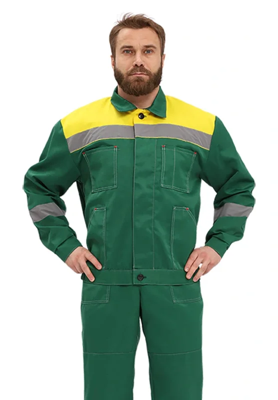 Костюм рабочий "Легион" т.зеленый/желтый