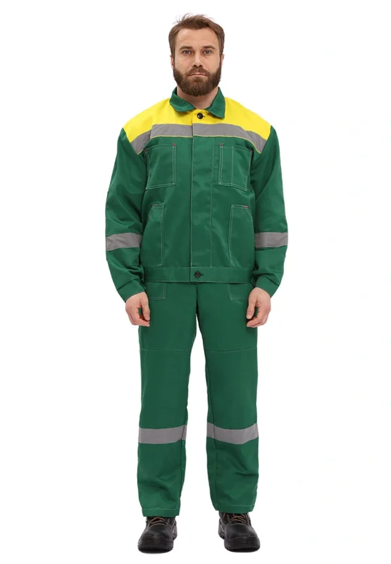 Костюм рабочий "Легион" т.зеленый/желтый