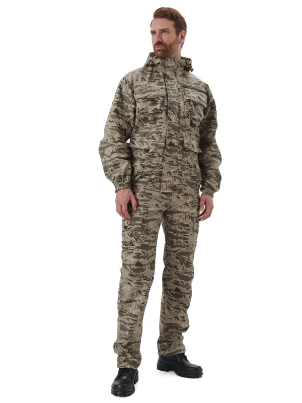 Костюм "БАРС" куртка/брюки, цвет: кмф "Серый легион", ткань: Твил рип-стоп