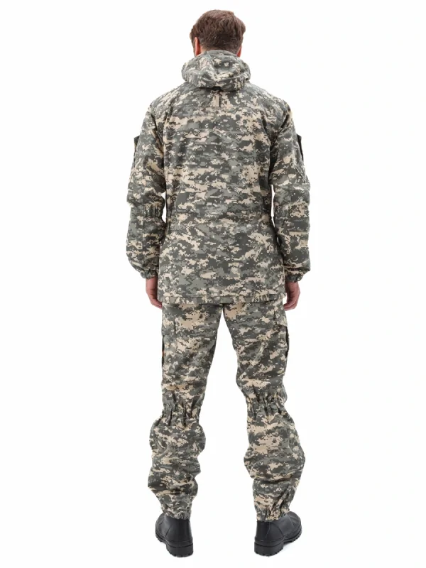 Костюм "ГЕРКОН-ЛЕТО" куртка/брюки, цвет: кмф "Цифра св.серый", ткань: Твил рип-стоп