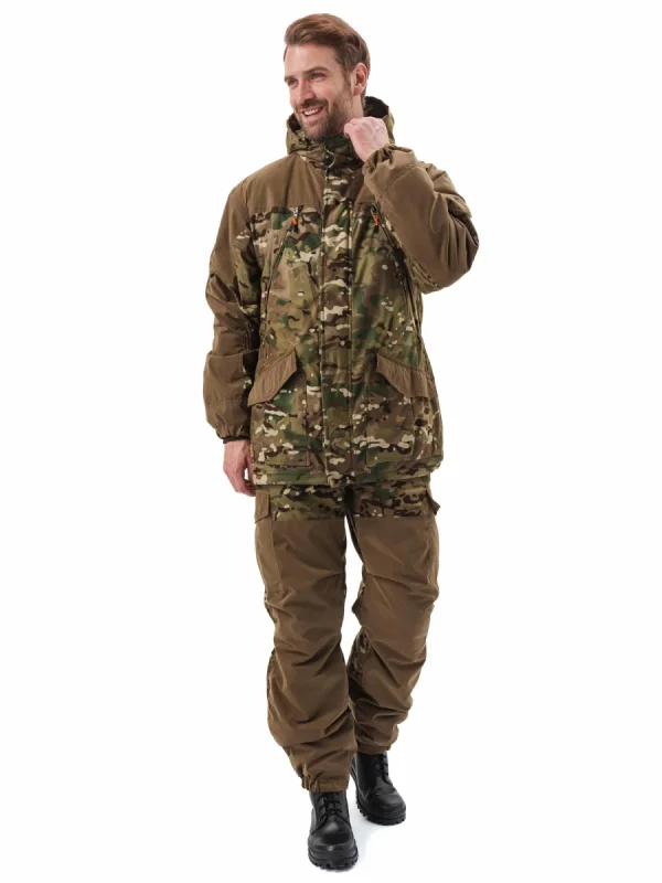 Костюм "ГЕРКОН-ВЕСНА/ОСЕНЬ" куртка/брюки цвет: Мультикам/Браун, ткань: Алова/Канада