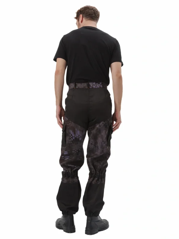 Костюм "ГОРКА-ГОРЕЦ" куртка/брюки, цвет: кмф "КМФ чёрный" / чёрный, ткань: Грета