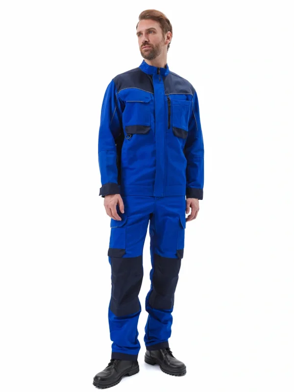 Костюм "ГОРОД" куртка/брюки, цвет: ВАСИЛЕК/Т.СИНИЙ