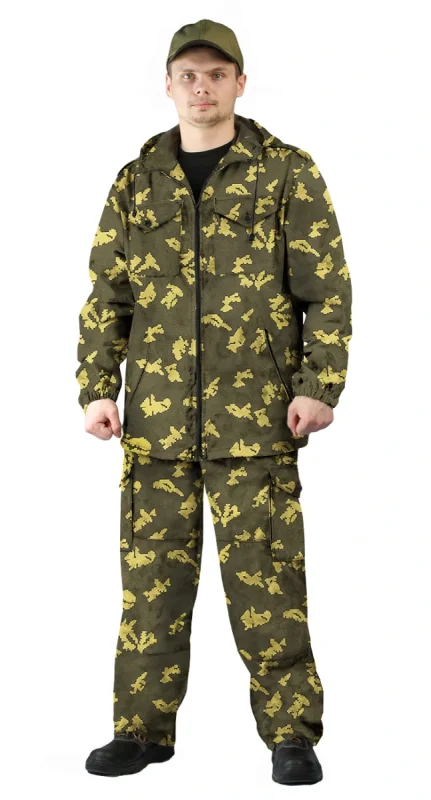 Костюм "ТУРИСТ 2" куртка/брюки цвет: кмф "Граница хаки", ткань: Твил Пич