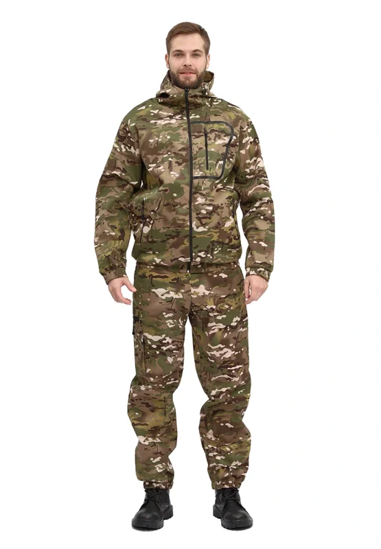 Костюм "ТУРИСТ 1" куртка/брюки цвет: кмф "Мультикам", ткань: Грета