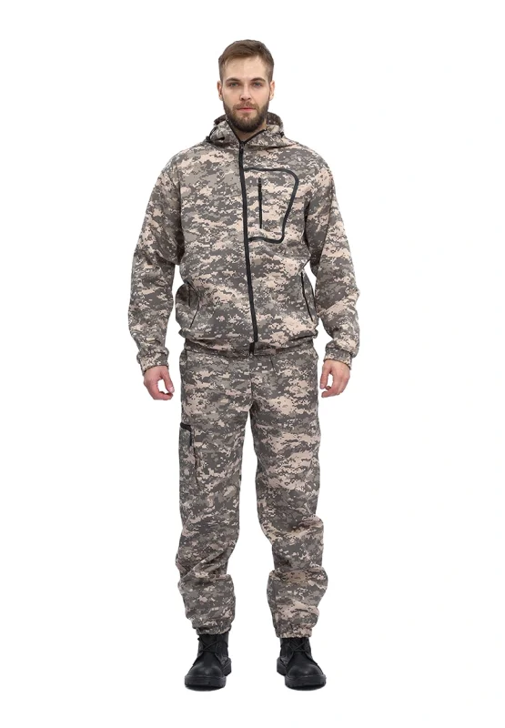 Костюм "ТУРИСТ 1" куртка/брюки цвет: кмф "Цифра св.серый", ткань: Грета