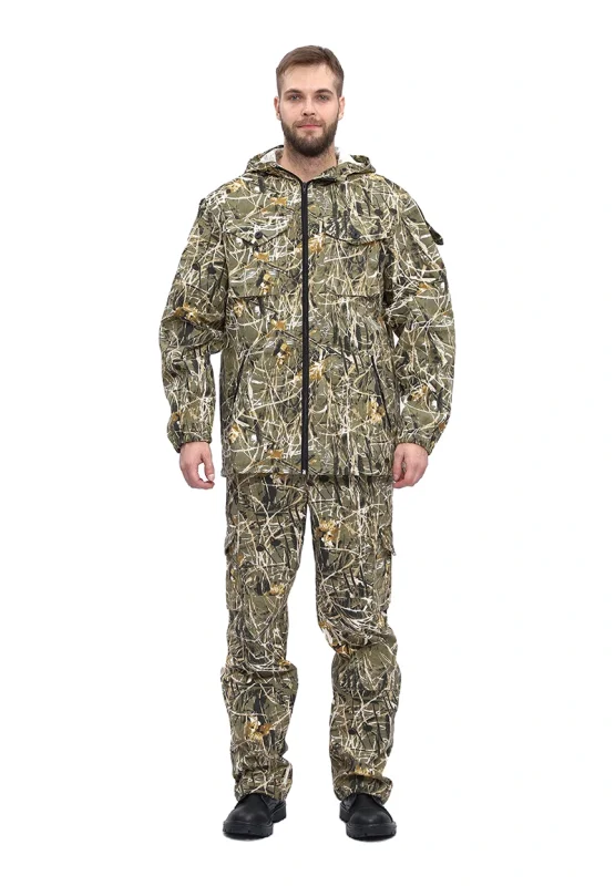 Костюм "ТУРИСТ 2" куртка/брюки цвет: кмф "Камыш", ткань: Твил Пич
