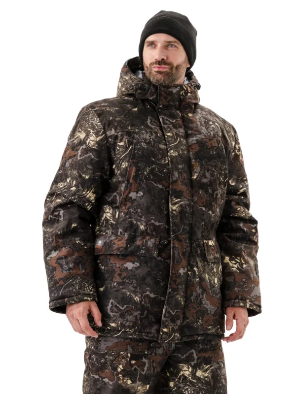 Костюм зимний "СКАНДИН" куртка/полукомб. цвет: кмф "ГЛИНА", ткань: Алова