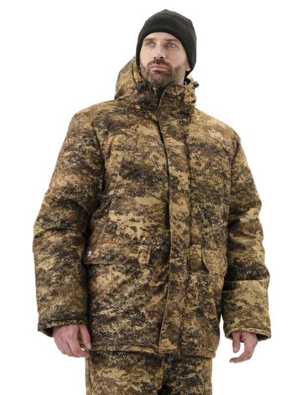 Костюм зимний "СКАНДИН" куртка/полукомб. цвет: кмф "ЯНТАРЬ", ткань: Алова