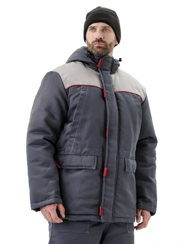 Костюм зимний "СТАНДАРТ" куртка/полукомбинезон, цвет: т.серый/св.серый