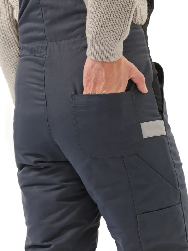 Костюм зимний "ВЕКТОР" IV кл., куртка/полукомб.цвет:Т.СЕРЫЙ/ЧЕРНЫЙ/СВ.СЕРЫЙ