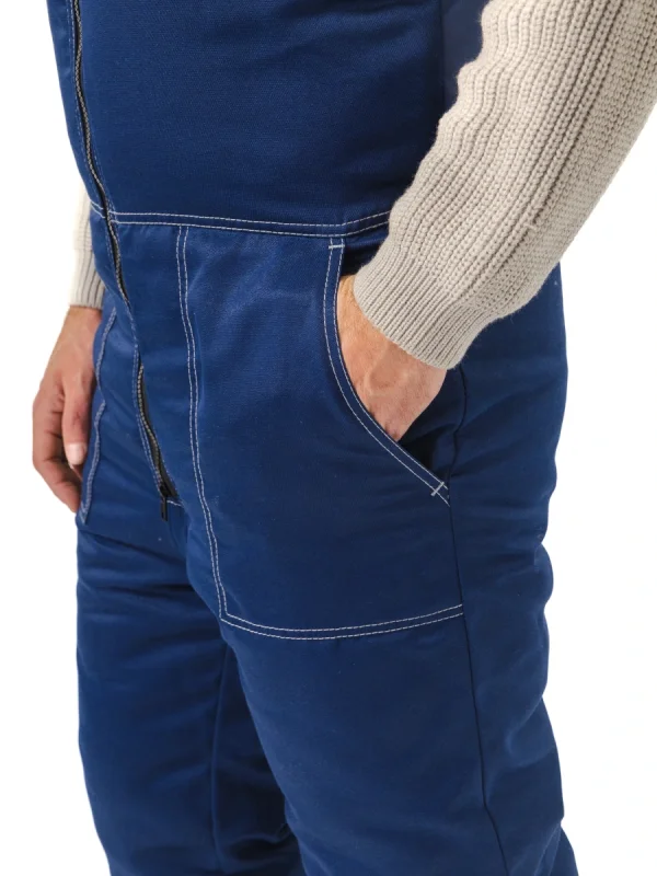 Костюм зимний "ВЬЮГА" куртка/полукомб. цвет: т.синий/василек